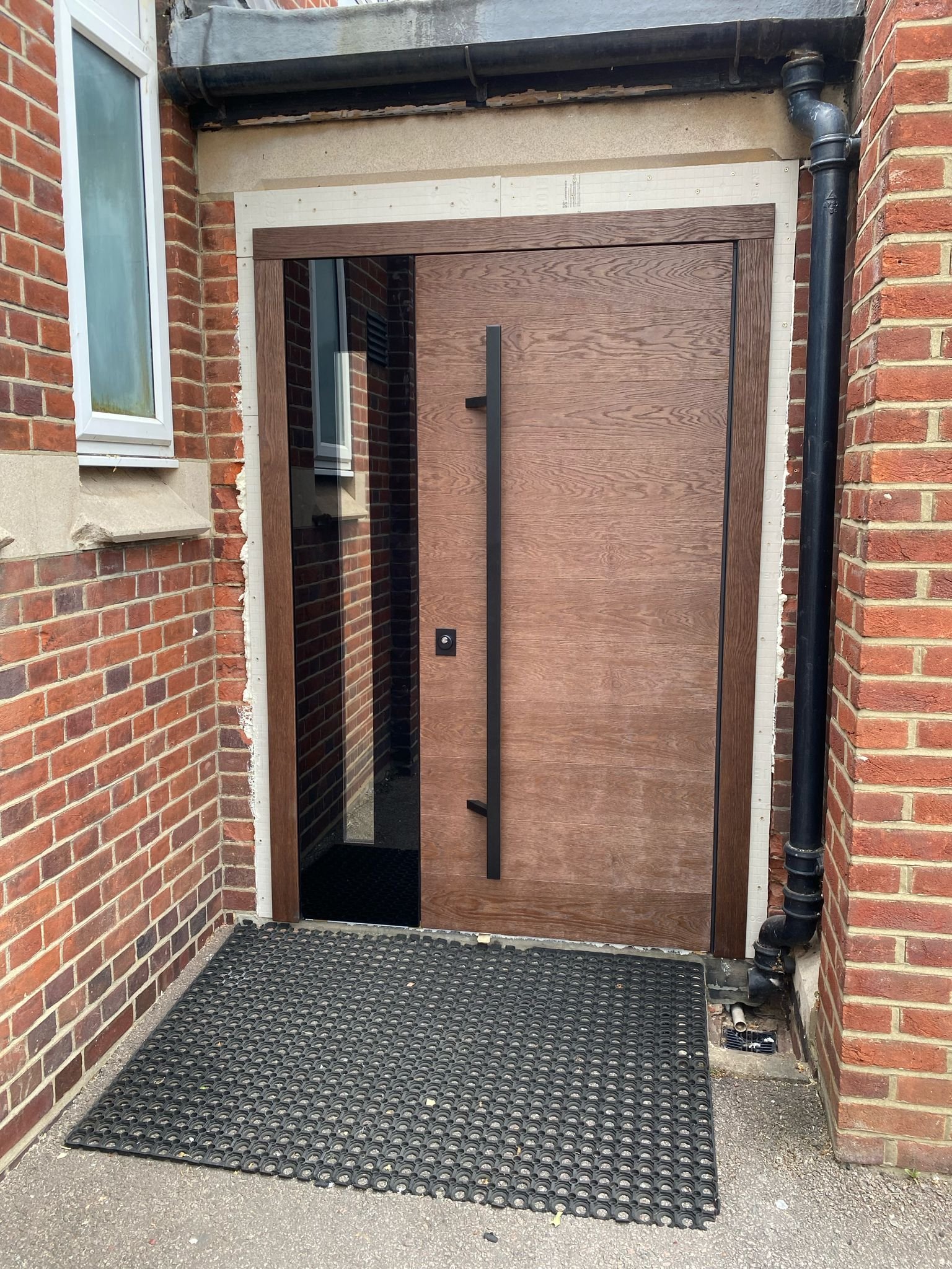 Natural wood door